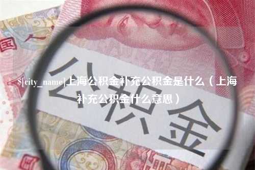 岳阳上海公积金补充公积金是什么（上海补充公积金什么意思）